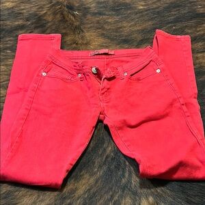 Women's Red Jeans